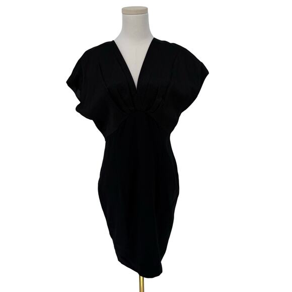 Sheath V-Neck Ponte Dress Professional Career Women’s Classic Workwear Unbranded - Picture 1 of 5